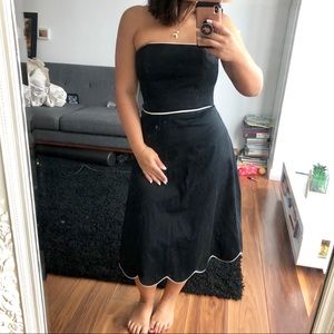 Beautiful Black & White Midi Dress